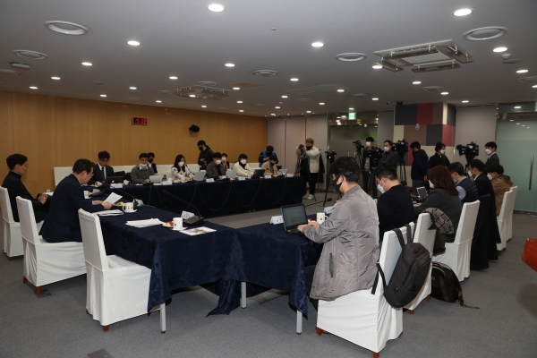 지난 22일 서울시청 본관에서 진행된 간담회에는 한국크리스천기자협회 회원사 기자들이 참석했다. 박 시장과 간담회는 처음 열렸다.