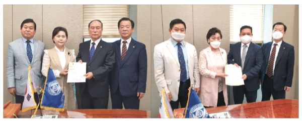 김진범 목사(왼쪽 사진)와 안문기 장로가 각각 제2 목사부총회장과 장로부총회장에 등록했다.